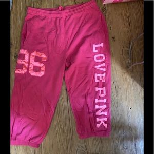 Pink sweatpants